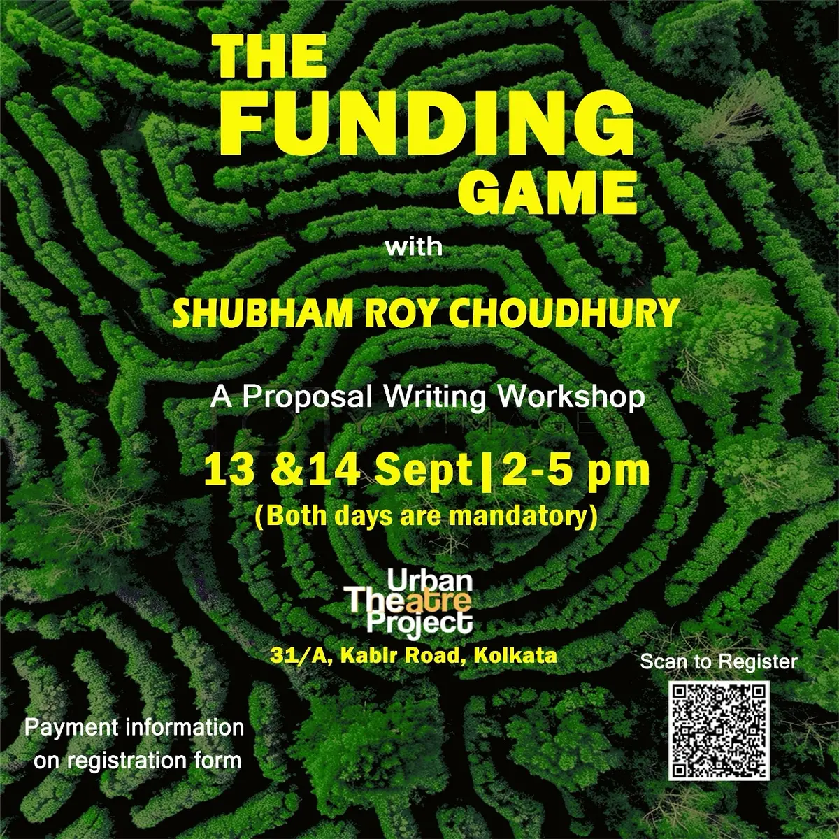 Poster for The Funding Game with Shubham Roy Choudhury.